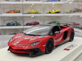 [Make Up] 1:18 Lamborghini 2015 Aventador LP750-4 Red Model Car Resin
