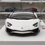 [Make Up] 1:18 Lamborghini 2015 Aventador LP750-4 valkoinen pienoismalli Hartsi