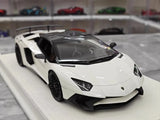 [Make Up] 1:18 Lamborghini 2015 Aventador LP750-4 valkoinen pienoismalli Hartsi