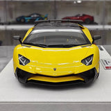 [Make Up] 1:18 Lamborghini 2015 Aventador LP750-4 gul modellbil harts