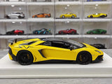 [Make Up] 1:18 Lamborghini 2015 Aventador LP750-4 gul modellbil harts