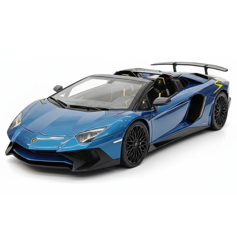 [Make Up] 1:18 Lamborghini 2015 Aventador LP750-4 Cyan Model Car Resin