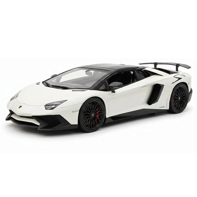 [Make Up] 1:18 Lamborghini 2015 Aventador LP750-4 valkoinen pienoismalli Hartsi