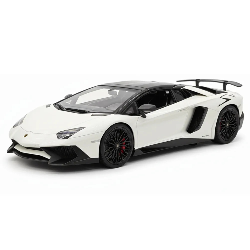 [Make Up] 1:18 Lamborghini 2015 Aventador LP750-4 White Model Car Resin