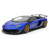 [Make Up] 1:18 Lamborghini 2018 Aventador SVJ Blue Model Car Resin