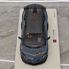 [Make Up] 1:18 Lamborghini 2018 Aventador SVJ Gray Model Car Resin