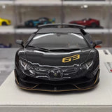 [Make Up] 1:18 Lamborghini 2018 Aventador SVJ zwart modelauto Hars