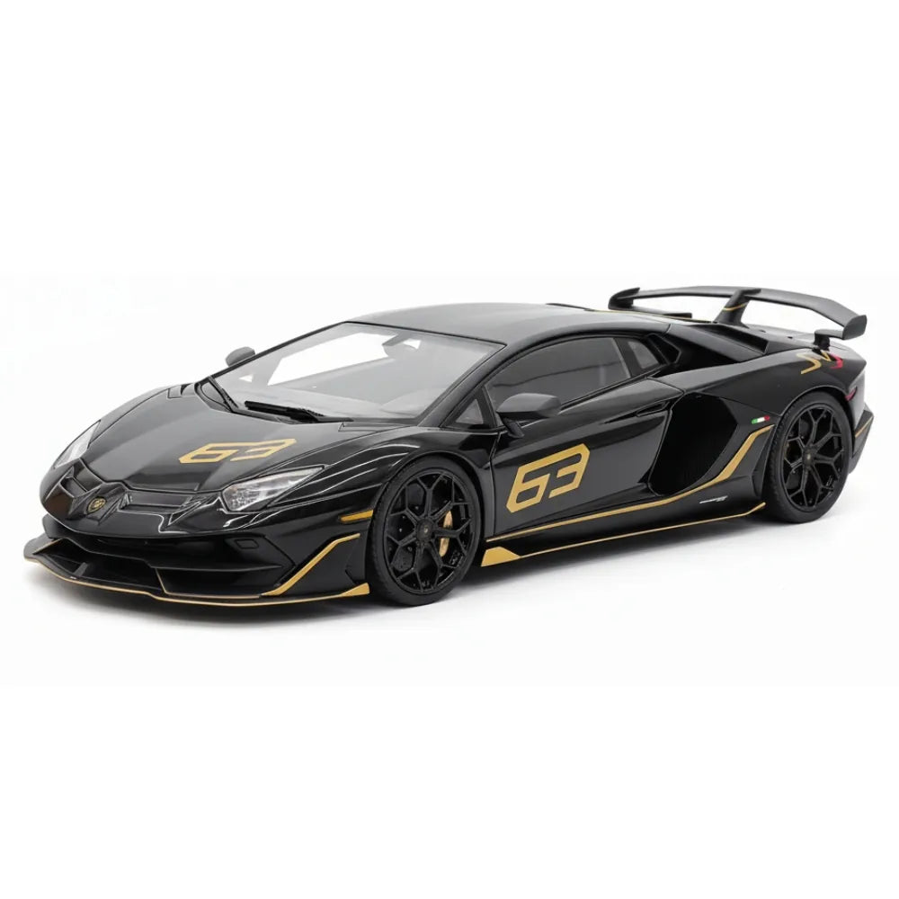 [Make Up] 1:18 Lamborghini 2018 Aventador SVJ zwart modelauto Hars