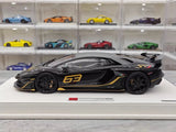 [Make Up] 1:18 Lamborghini 2018 Aventador SVJ zwart modelauto Hars