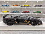 [Make Up] 1:18 Lamborghini 2018 Aventador SVJ zwart modelauto Hars