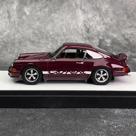 [Make Up] 1:43 Porsche 1973 911 Carrera RS Wine Model Car Resin