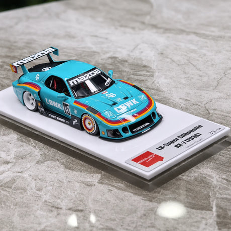 Make Up Mazda 1992 RX-7 FD3S LB-Super Silhouette Mint Green 1:43 – Collectible Resin Model Resin
