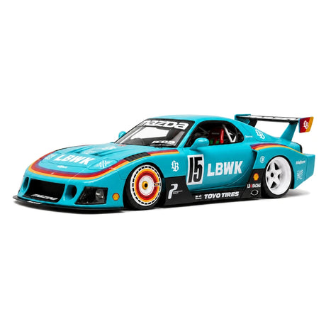 Make Up Mazda 1992 RX-7 FD3S LB-Super Silhouette Mint Green 1:43 – Collectible Resin Model Resin