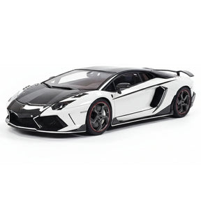 [Mansory] 1:18 Lamborghini 2012 Aventador LP700-4 カーボンado ホワイト モデルカー レジン