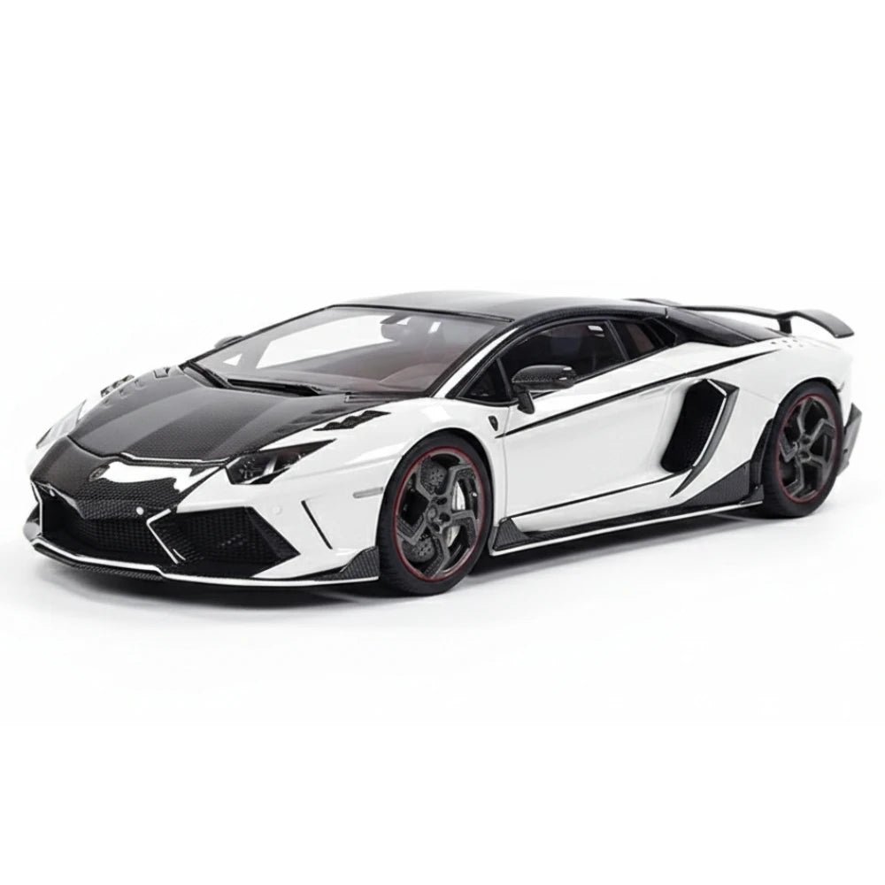 [Mansory] 1:18 Lamborghini 2012 Aventador LP700-4 Carbonado White Model Car Resin