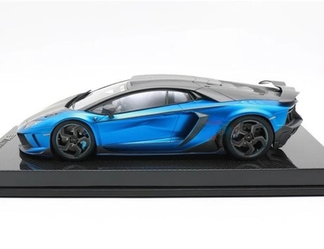 [Mansory] 1:18 Lamborghini 2012 Aventador LP700-4 Carbonado bleu voiture miniature Resin