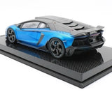 [Mansory] 1:18 Lamborghini 2012 Aventador LP700-4 Carbonado bleu voiture miniature Resin