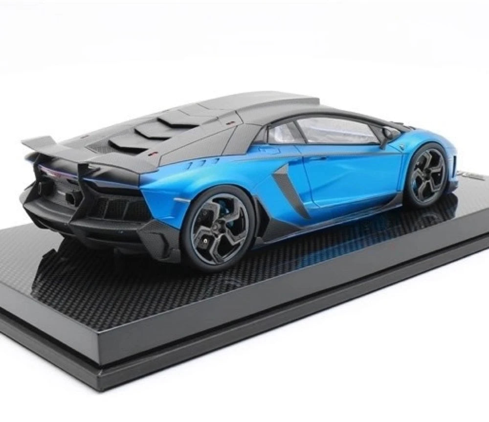 [Mansory] 1:18 Lamborghini 2012 Aventador LP700-4 Carbonado Blue Model Car Resin