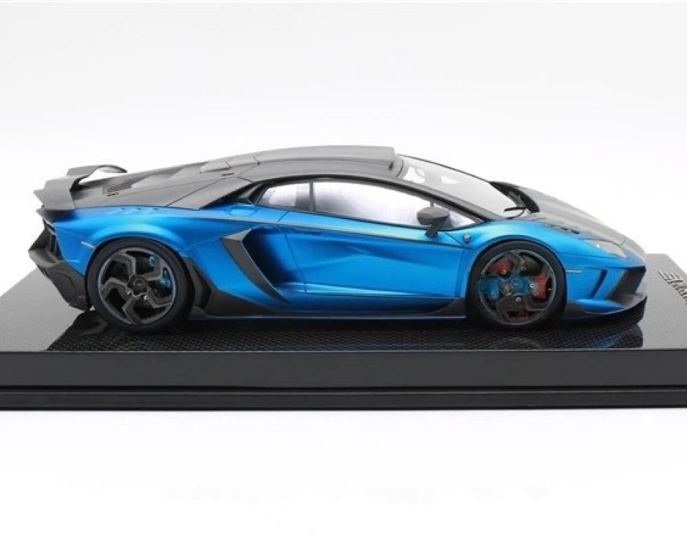 [Mansory] 1:18 Lamborghini 2012 Aventador LP700-4 Carbonado Blue Model Car Resin