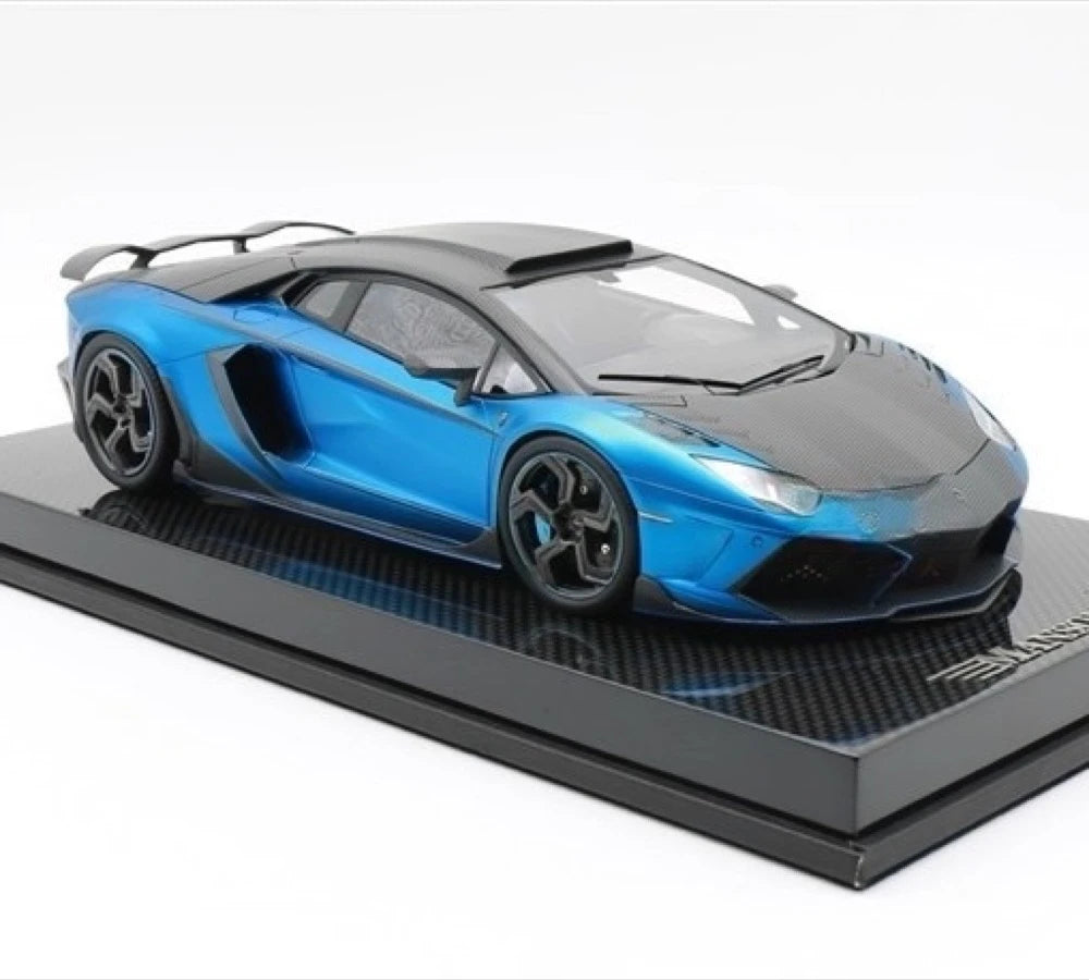 [Mansory] 1:18 Lamborghini 2012 Aventador LP700-4 Carbonado Blue Model Car Resin