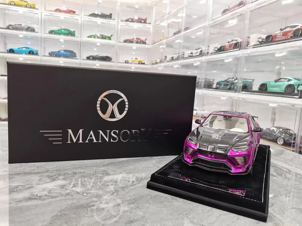 [Mansory] 1:18 Lamborghini 2018 Urus Venatus Purple Model Car Resin