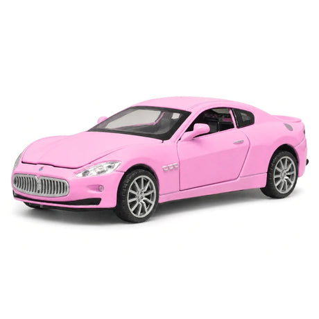Maserati 2008 GranTurismo الوردي 1:32 – نموذج عرض مصبوب، مصبوب.
