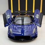 Maserati 2023 GT2 blå 1:32 – pressgjuten visningsmodell