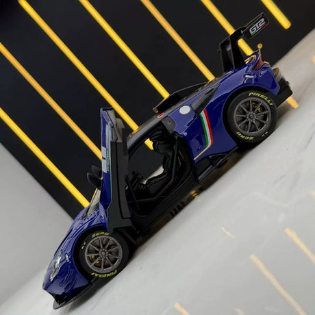 Maserati 2023 GT2 Blauer 1:32 – Druckguss-Display-Modell in Druckguss