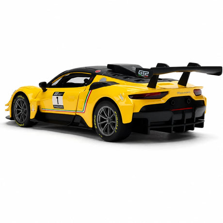 Maserati 2023 GT2 Gelbe 1:32 – Druckguss-Display-Modell in Druckguss
