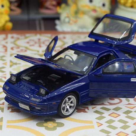 Mazda 1985 RX-7 FC3S blå 1:32 – pressgjuten visningsmodell