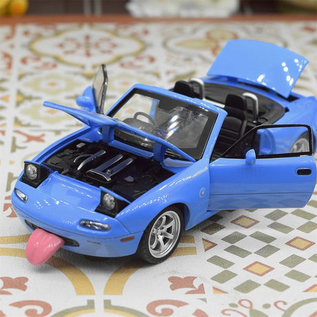Mazda 1989 MX-5 Miata NA blå 1:32 – pressgjuten visningsmodell
