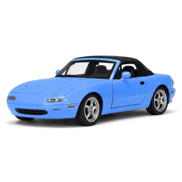 Mazda 1989 MX-5 Miata NA blå 1:32 – pressgjuten visningsmodell