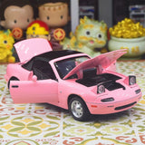 Mazda 1989 MX-5 Miata NA roze 1:24 – diecast displaymodel
