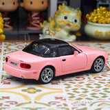 Mazda 1989 MX-5 Miata NA rosa 1:32 – pressgjuten visningsmodell