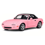 Mazda 1989 MX-5 Miata NA rosa 1:32 – pressgjuten visningsmodell
