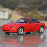 Mazda 1989 MX-5 Miata NA röd 1:32 – pressgjuten visningsmodell
