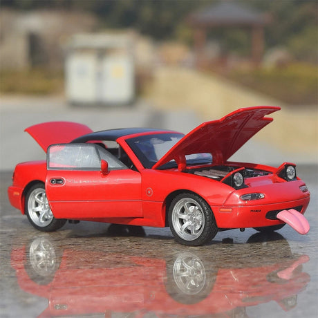 Mazda 1989 MX-5 Miata NA röd 1:32 – pressgjuten visningsmodell