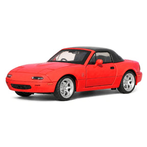 Mazda 1989 MX-5 Miata NA röd 1:32 – pressgjuten visningsmodell