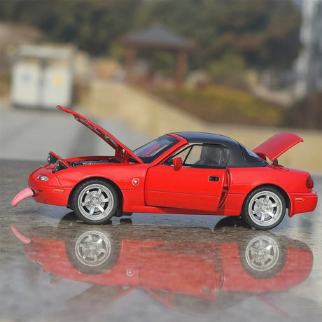 Mazda 1989 MX-5 Miata NA röd 1:32 – pressgjuten visningsmodell