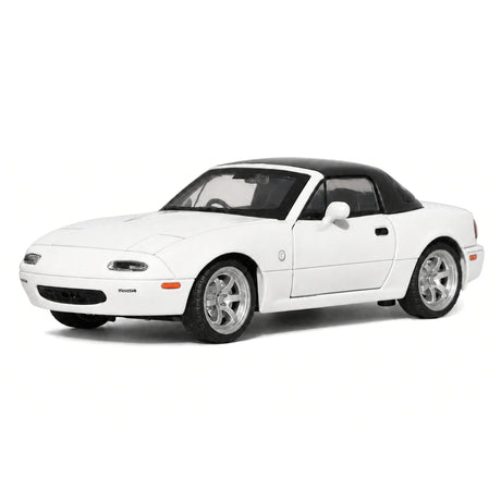 Mazda 1989 MX-5 Miata NA vit 1:32 – pressgjuten visningsmodell
