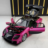 Mazda 1992 RX-7 FD3S JDM 수정된 보라색 1:24 – 다이캐스트 디스플레이 모델 다이캐스트
