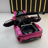 Mazda 1992 RX-7 FD3S JDM 수정된 보라색 1:24 – 다이캐스트 디스플레이 모델 다이캐스트
