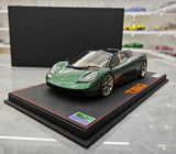 [Meko] 1:18 Gordon Murray Automotive 2020 T50 vihreä pienoismalli Hartsi