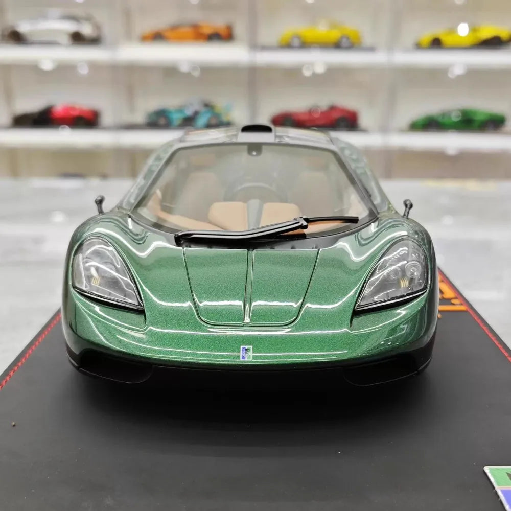 [Meko] 1:18 Gordon Murray Automotive 2020 T50 verde modellino di auto resina