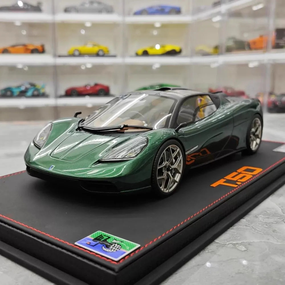 [Meko] 1:18 Gordon Murray Automotive 2020 T50 verde modellino di auto resina