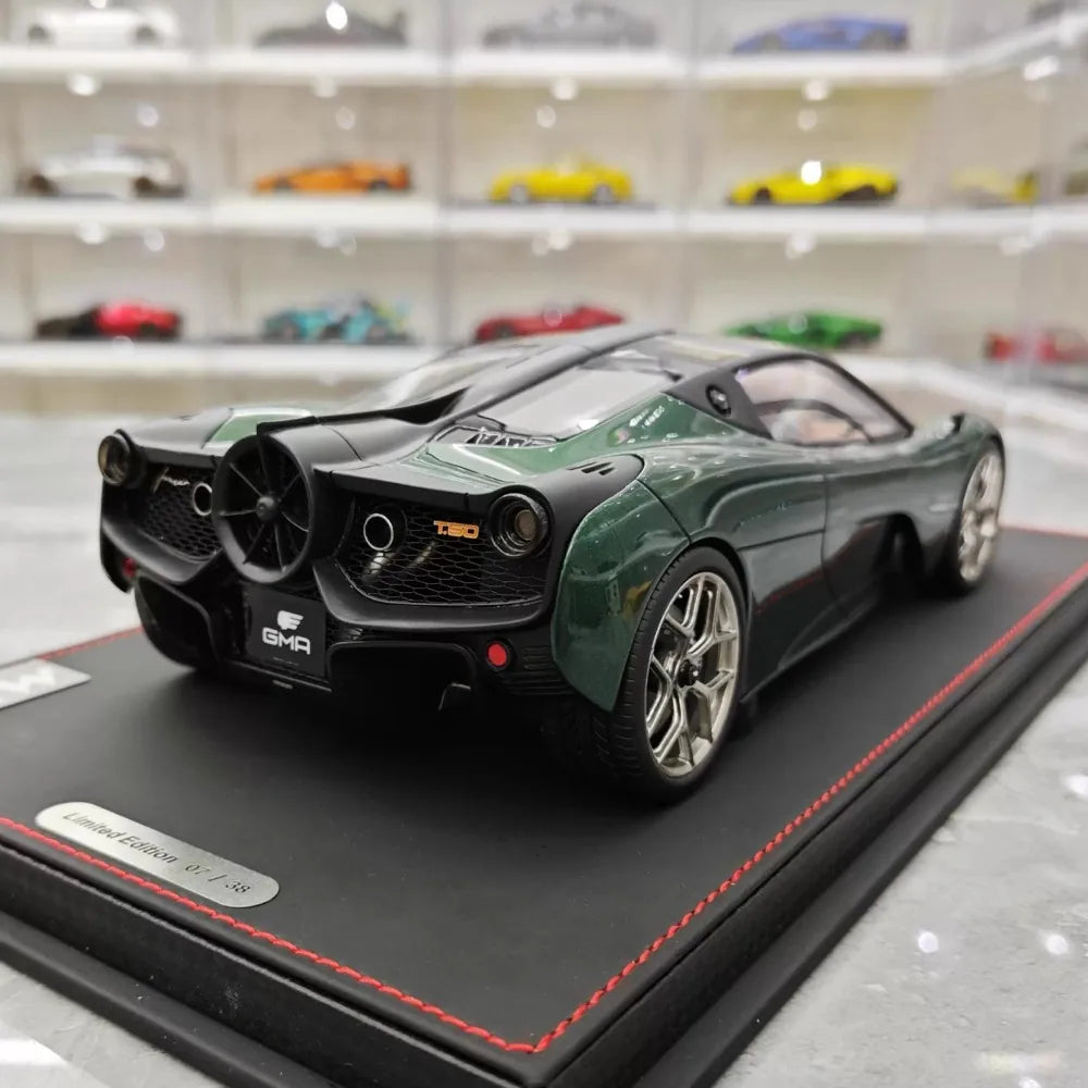 [Meko] 1:18 Gordon Murray Automotive 2020 T50 vihreä pienoismalli Hartsi