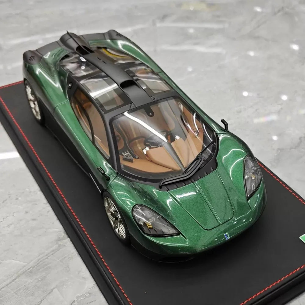 [Meko] 1:18 Gordon Murray Automotive 2020 T50 vihreä pienoismalli Hartsi