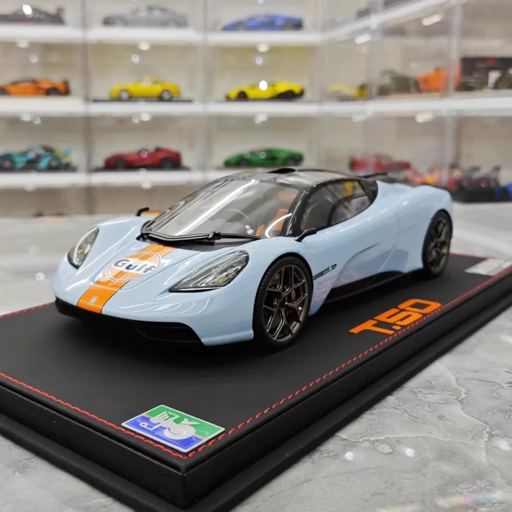 [Meko] 1:18 Gordon Murray Automotive 2020 T50 Gulf modellino di auto resina