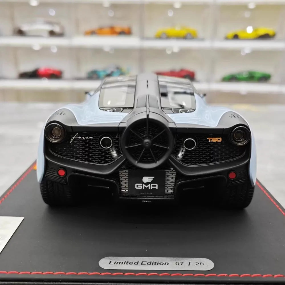 [Meko] 1:18 Gordon Murray Automotive 2020 T50 Gulf modellino di auto resina