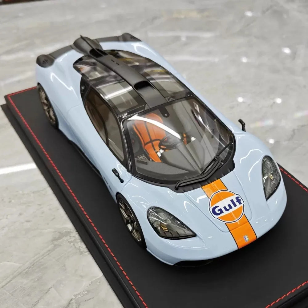 [Meko] 1:18 Gordon Murray Automotive 2020 T50 Gulf modellino di auto resina